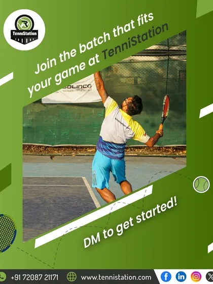 Find the batch that fits your game at TenniStation. Whether you're just starting or looking to dominate tournaments, we have a program for you.