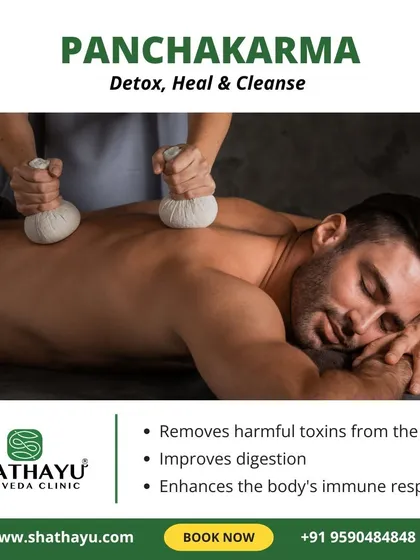 Panchakarma is a cornerstone of my practice for managing chronic illness. This image shows a Patra Pinda Sweda treatment, a process that uses herbal poultices to remove toxins, improve digestion, and strengthen the body's immune response.