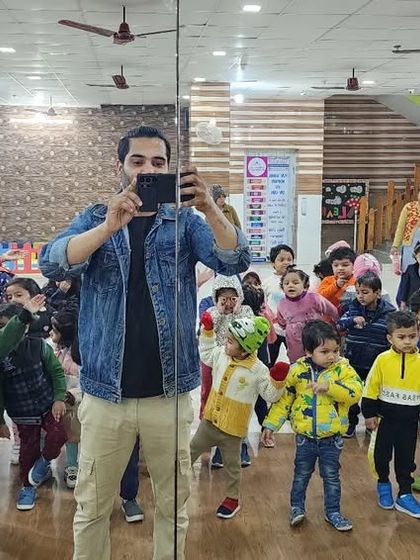 A huge group of happy faces from one of our kids' dance workshops. We love bringing the joy of dance to as many children as possible.