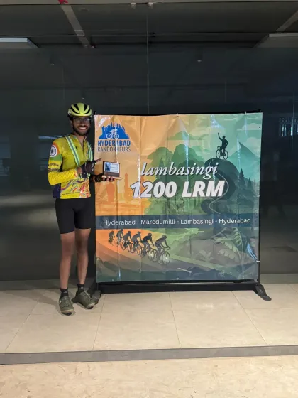 Celebrating a maiden LRM title at the Lambasingi 1200K. This rider's smile says it all after conquering a demanding route and extreme weather conditions.