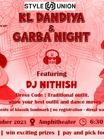 Here's the flyer for a Dandiya and Garba night I performed at. I love community events where everyone comes together in traditional outfits to dance.