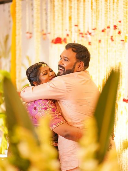 A happy, candid moment from Dr. Preetha's engagement. It's moments like these that make my job so rewarding.