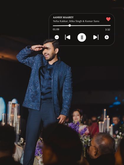 A guest takes center stage with his dance moves. We create an environment where everyone feels comfortable letting loose and being part of the entertainment.