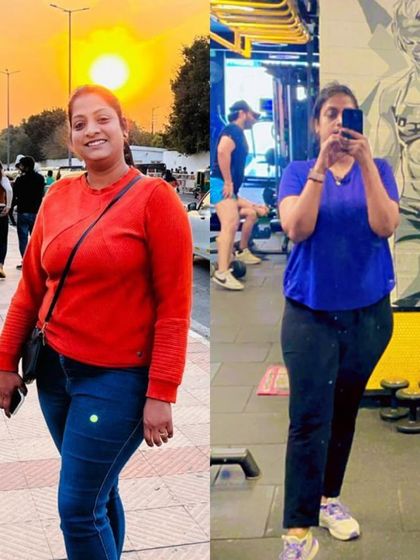 A 30-day, 5kg weight loss transformation for my dedicated client Jyoti Singh. This proves that with the right guidance, significant changes can be made in a short time.