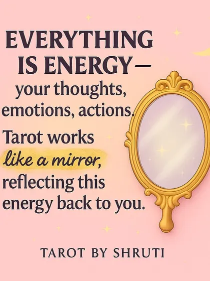 How Tarot Actually Works. This series explains that Tarot is not about predicting a fixed fate. It's an energy reading that acts as a mirror, reflecting your thoughts and emotions back to you to provide clarity and guidance.