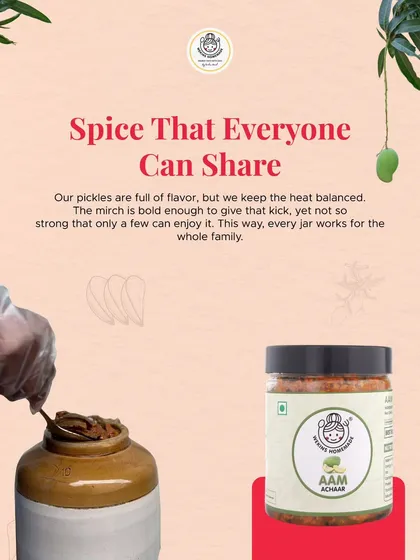We make our pickles with a spice level that everyone in the family can enjoy. The flavor is bold and gives a kick, but it's not so strong that only a few can handle it.