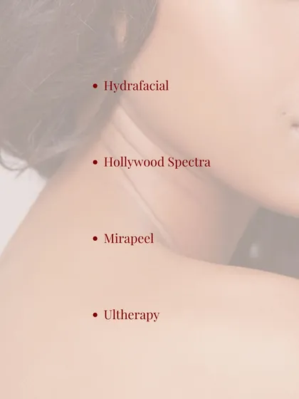 To help clients prepare their skin for the monsoon, we created this guide to our top recommended treatments. It lists Hydrafacial, Hollywood Spectra, Mirapeel, and Ultherapy as essential services to keep skin radiant and healthy during the rainy season.