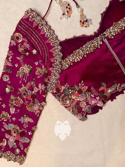 Blouse House by Mahitha Prasad - Custom Blouse Design & Embroidery A Closer Look: The Art of Embroidery photo 31