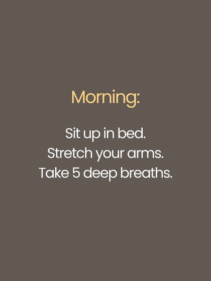 Not ready for a full yoga class yet? You can start right where you are. In the morning, before getting out of bed, simply sit up, stretch your arms, and take five deep, conscious breaths. This is also yoga.
