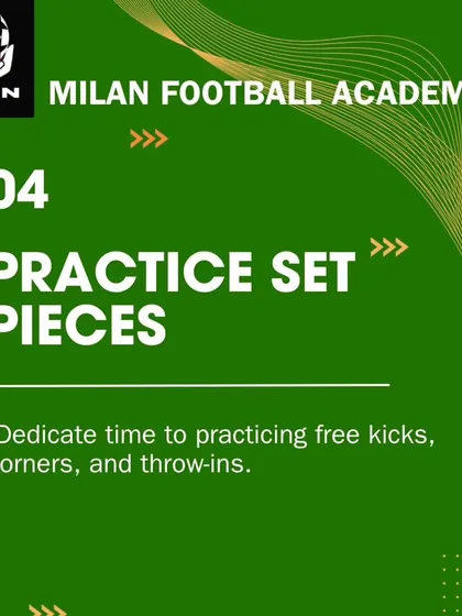 Tip 4: Practice Set Pieces. Dedicating time to free kicks, corners, and throw-ins is key to winning tight matches.