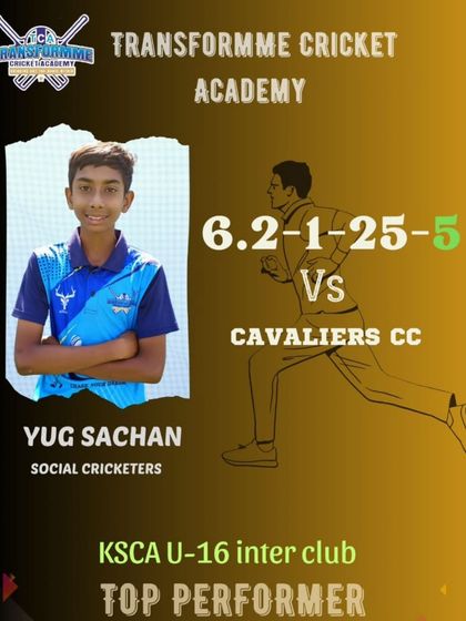 Transform Cricket Academy - Advanced Competitive Cricket Training The Record Breakers: Individual Player Achievements photo 7