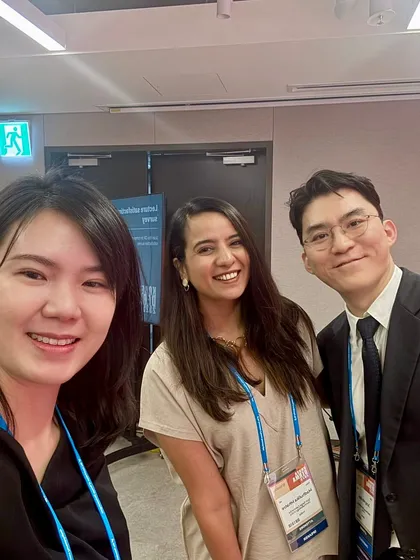 A friendly selfie with colleagues from Korea. The warmth and hospitality I receive at these events always make it feel like visiting family.