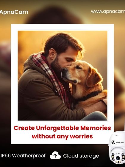 Create unforgettable memories without any worries. Our weatherproof outdoor camera with cloud storage lets you capture life's moments while keeping your property secure.