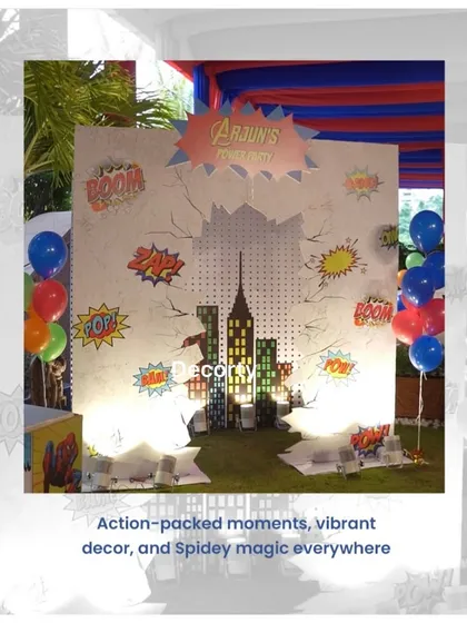 Another copy of the dynamic "BOOM!" and "ZAP!" photo backdrop.