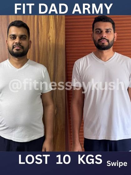 Abhijit, a new dad with a busy lifestyle, lost 10 kgs and over 4 inches from his belly area. He achieved this without giving up his favorite home-cooked meals, proving you don't need extreme diets to see real change.