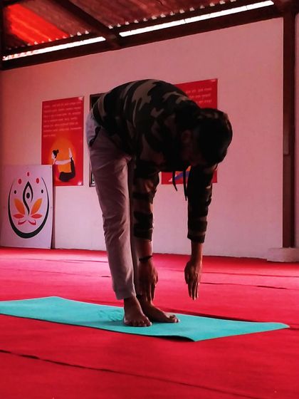 A participant in our Ahmednagar workshop, fully engaged in the practice. It was an honor to offer these tools for transformation to such dedicated individuals.