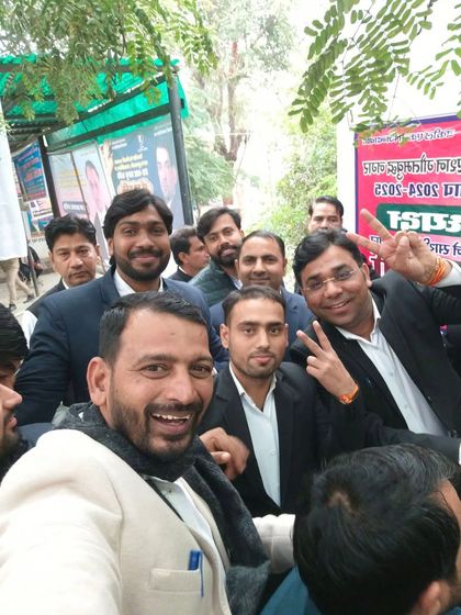 Another happy moment with fellow lawyers during the election season. The energy and spirit of our community are infectious.