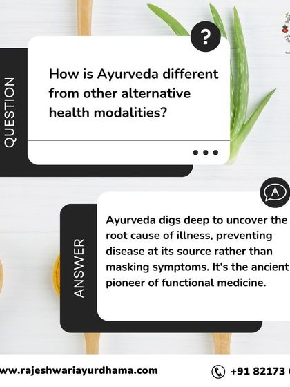 How is Ayurveda different? Unlike systems that just mask symptoms, Ayurveda digs deep to uncover and treat the root cause of illness, making it the ancient pioneer of what is now called functional medicine.