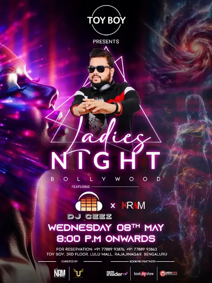 The "Hottest Ladies Night in B-Town" at the new Toyboy Bengaluru in Lulu Mall.