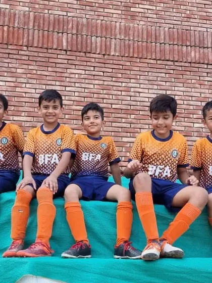 The BFA Lions after winning the Silver Cup title at the Gurgaon Youth League. A moment of calm after a season of hard work.