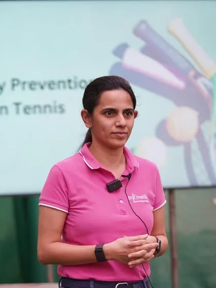 A close-up from my presentation on Injury Prevention in Tennis. Having been a tennis player myself, I understand the physical demands of the sport and the common injuries that can arise from a lack of awareness.