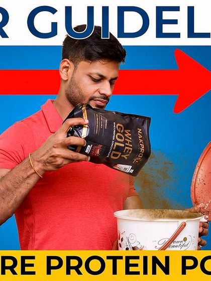 ICMR Guidelines: "No More Protein Powder". A promotional image for my video debunking the recent ICMR guidelines against protein supplements.