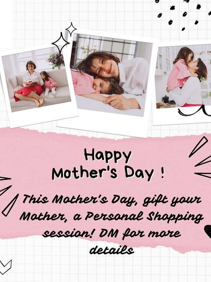 For Mother's Day, I offered a special personal shopping session. This service is a wonderful gift, providing a complete wardrobe edit, cluster planning, and a guided shopping trip to refresh and elevate a personal style.