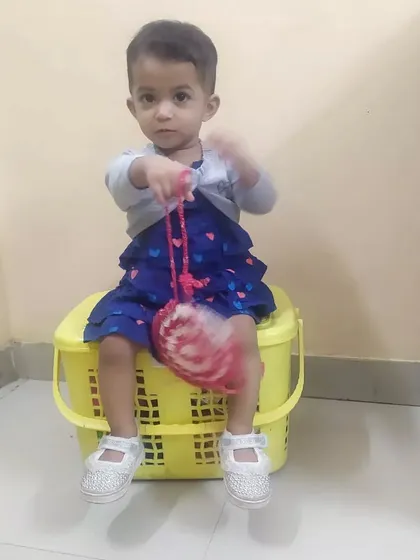 She loves swinging her Merry Bag around. It makes me so happy to create things for my own kids to enjoy.