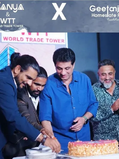 Celebrating a groundbreaking collaboration between Sanya Infrastructure, World Trade Tower, and Geetanjali Homestate. We were honored by the presence of the owners and our valued investors and dealers.