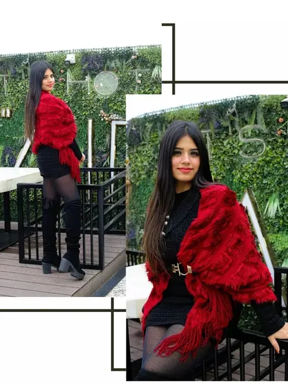 A creative collage from my winter fashion series. This format allows me to showcase multiple poses and angles from the same look, creating a dynamic, magazine-style feature.
