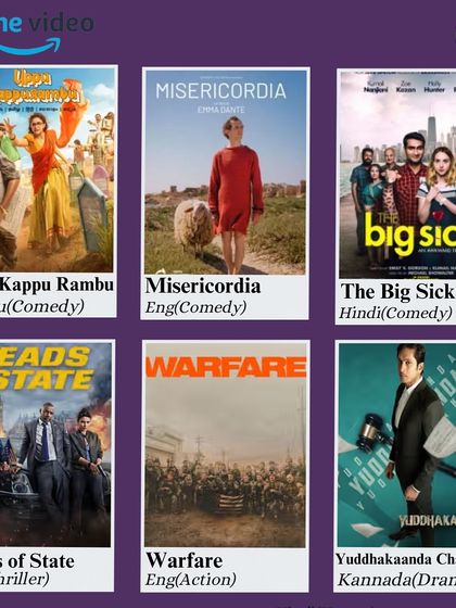Here's your weekend watchlist, featuring a mix of comedy, thriller, and action movies from Prime Video. Why watch at home when you can have a theater all to yourselves?