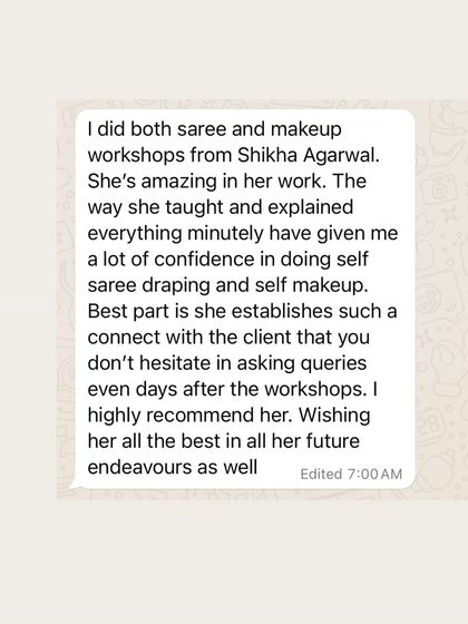 Shikha Agarwal - Personal Self-Makeup Classes Hear From My Students photo 55