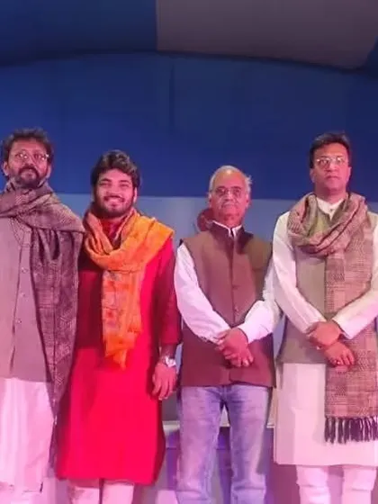 With the organizers and fellow artists at the Environment Fair in Ranchi. It was a pleasure to be part of such a meaningful event.