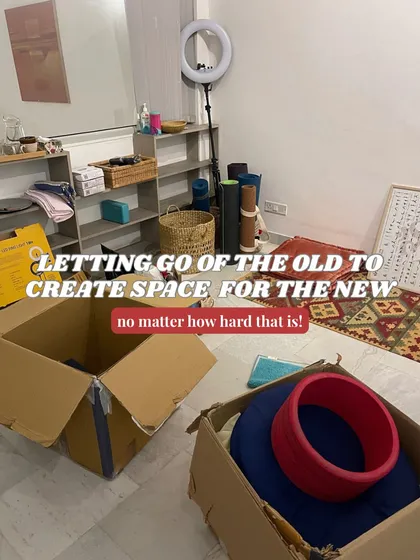Letting go of the old to create space for the new. This applies to physical spaces and to life itself. It can be hard, but it's necessary for growth.