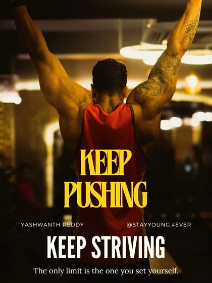 This is my core philosophy. I will push you to keep striving past your perceived limits, because the only real barrier is the one you set for yourself.