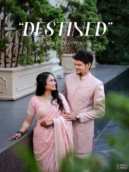 "Destined for each other." A beautiful portrait of the couple during their engagement shoot, perfectly capturing their connection and the promise of their future together.