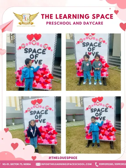 More happy faces from our 'Space of Love' celebration. These events are a wonderful opportunity for children to express themselves and feel part of a caring community.