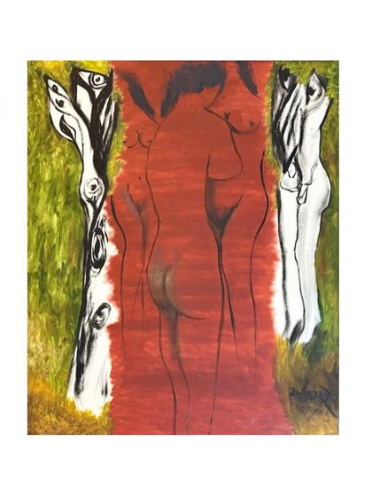 'Lovers', a 2005 painting by Kartick Pyne. This work was featured in our 'Auction of the Week', which included several no-reserve lots, providing a great opportunity for collectors to acquire pieces by notable modern artists.