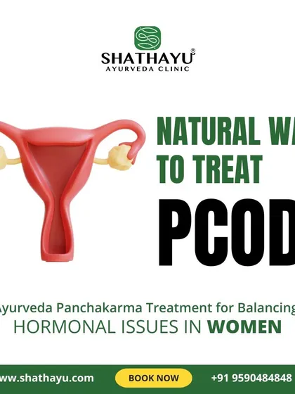 This image emphasizes the natural way to treat PCOD through Ayurveda. I use Panchakarma therapy specifically to address and balance the complex hormonal issues that women with PCOD face, promoting long-term wellness.
