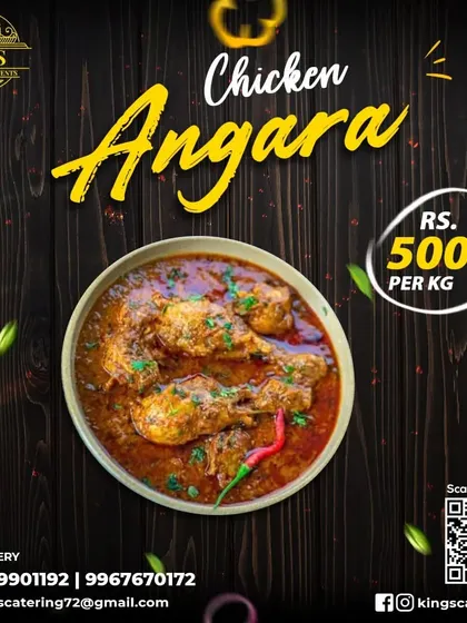 You must try my Chicken Angara. This smoky and spicy gravy is available for just 500 per kg and is a true taste sensation.