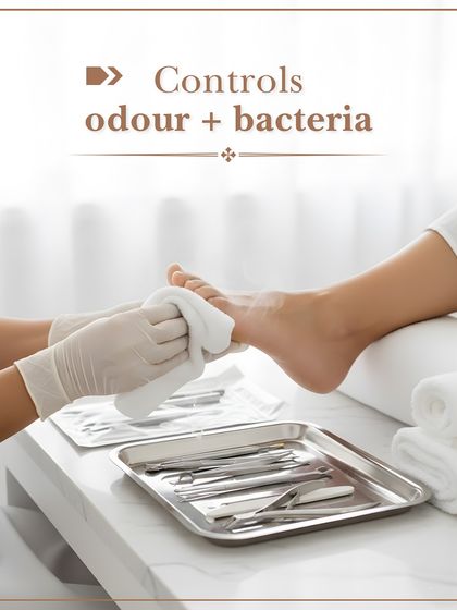 One of the key benefits of a professional pedicure is hygiene. My process includes steps that help control odor and bacteria, leaving your feet feeling fresh and clean.