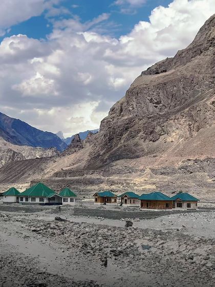 Our stay nestled in a quiet valley. After a long day's ride, this is the kind of peace and quiet you get to come home to.