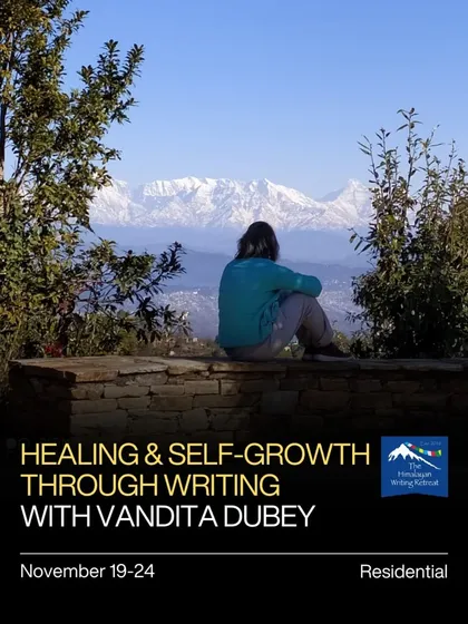 Find quiet for your thoughts and clarity for your story. Our therapeutic writing retreats, set against the backdrop of the majestic Himalayas, are designed for healing and self-growth, guided by clinical psychologist Dr. Vandita Dubey.