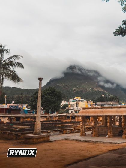 The beautiful and historic Bhoga Nandishwara Gudi temple at the foothills of Nandi Hills. Our breakfast rides often take us to culturally rich and scenic locations like this.
