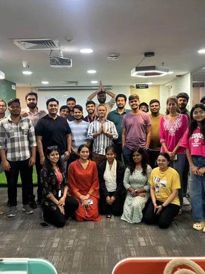 The best part of my work is seeing the shift in energy after a session. This happy group from MagicBricks is a testament to the power of taking a collective pause to breathe, stretch, and reconnect. A little mindfulness goes a long way in boosting team morale.