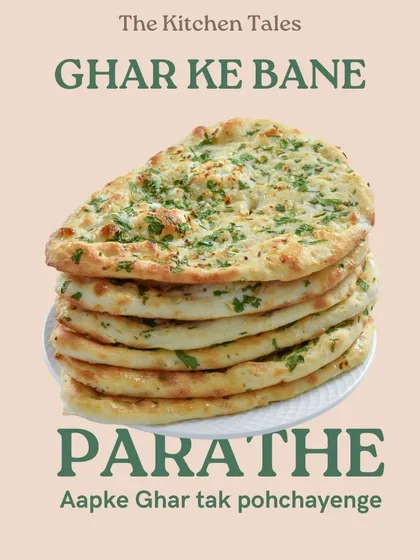 This is where our story began. Our family has been making parathas for generations, and we bring that same authentic taste to you. This stack of fresh, home-style parathe is a promise that we will deliver 'ghar ke bane' goodness to your doorstep.