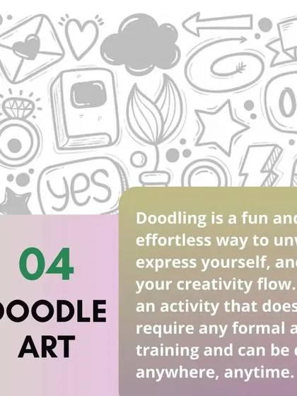 Doodling is a fun and relaxing way to express yourself. We encourage it as a way to unwind and let creativity flow without pressure.