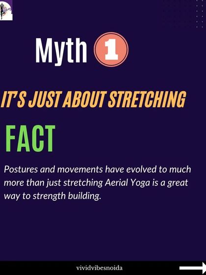Myth 1: It's just about stretching. Fact: While flexibility is a benefit, aerial yoga is a fantastic way to build full-body strength, especially in the core and upper body.