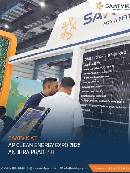 Glimpses from the AP Clean Energy Expo 2025 in Andhra Pradesh, where we had meaningful conversations and showcased our next-generation solar innovations to industry forerunners.