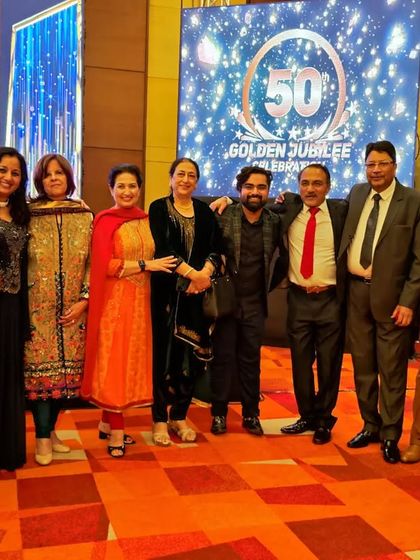 Another great moment from the Golden Jubilee celebration. My job is to make sure that even in a formal setting, everyone feels comfortable enough to celebrate and have a good time together.